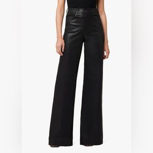 JOE’S High Rise Wide Leg Black Coated